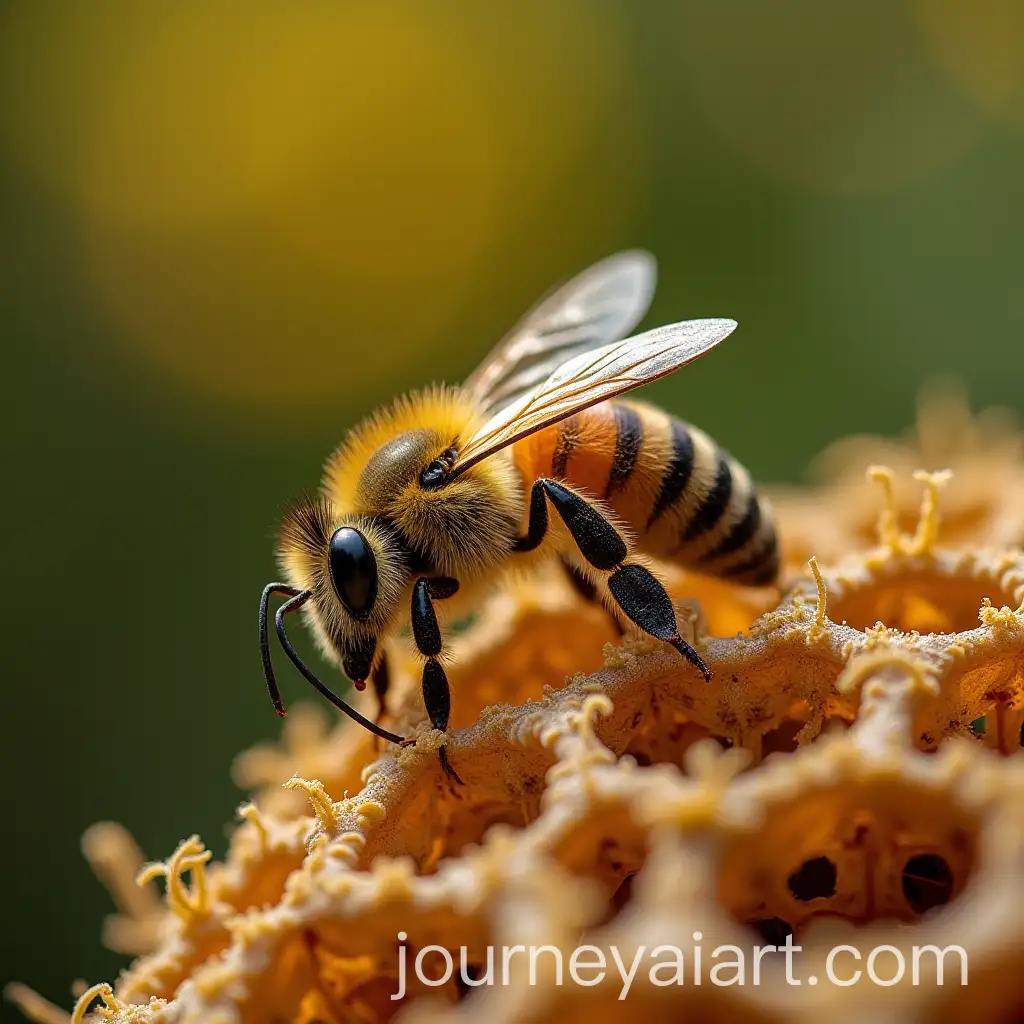 Swarm-of-Bees-Near-a-Hive