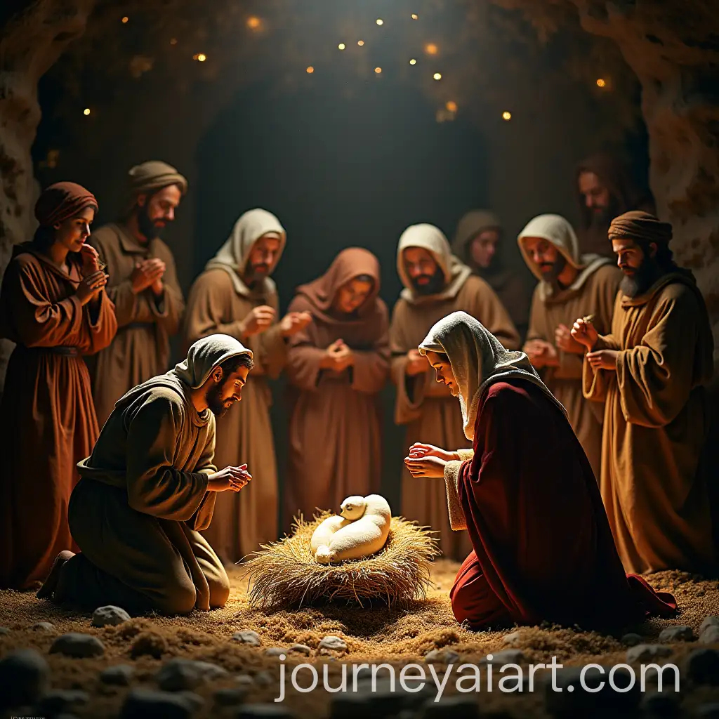 Large-Nativity-Scene-with-Over-20-Figures-Depicting-the-Birth-of-Jesus