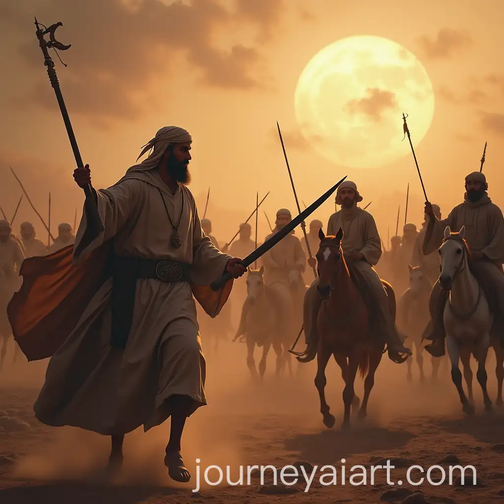 Prophet-Muhammad-Battling-Enemies-with-Courage-and-Determination