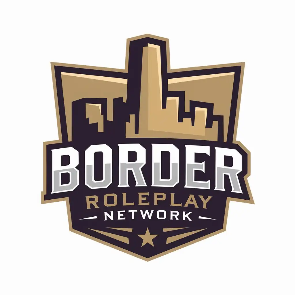 LOGO Design for Border Roleplay Network Clean and Modern CityInspired Vector with Roleplay Theme