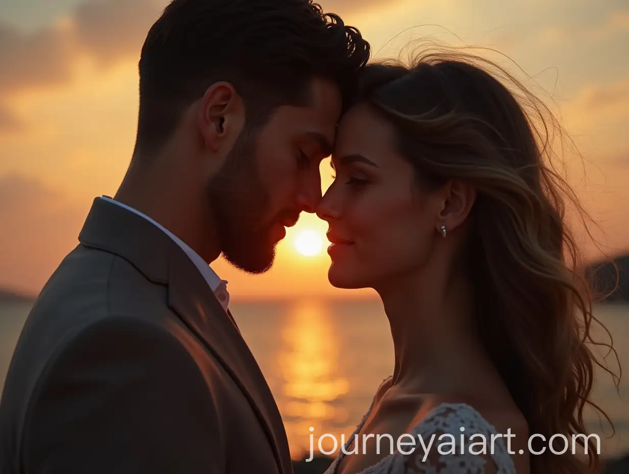 Romantic-Portrait-of-Woman-and-Man-in-Embrace