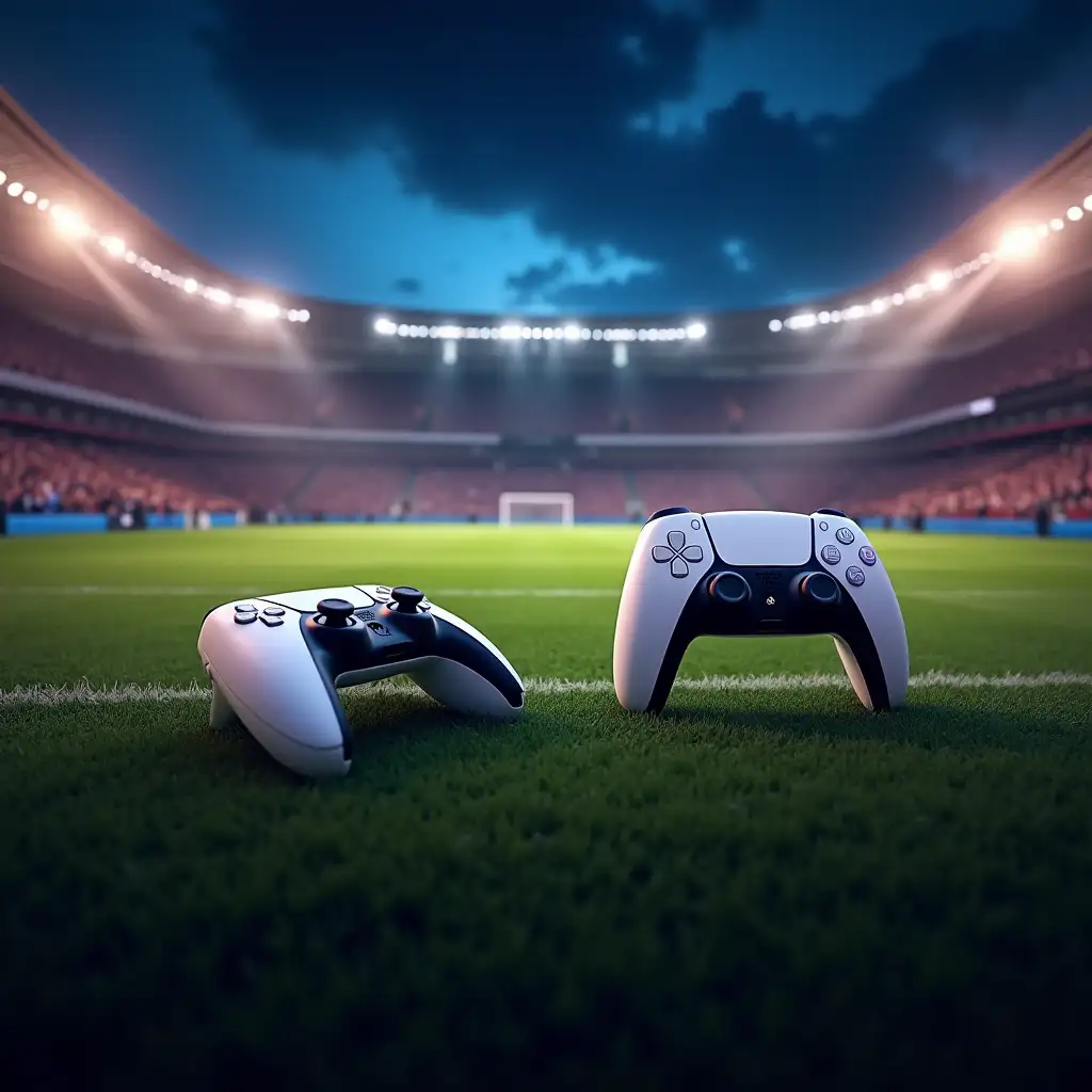 Exciting-Soccer-Stadium-Scene-with-PS5-Controllers-for-FIFA-Tournament-Promotion