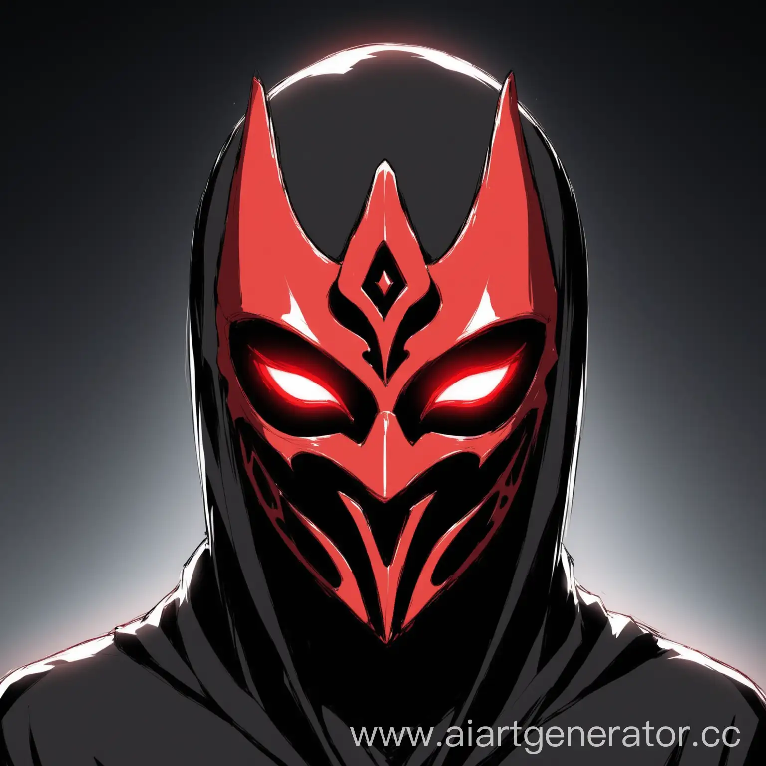 mask with red eyes  male without mouth