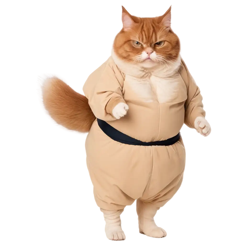 Funny-Fat-Cat-in-Sumo-Wrestling-Outfit-PNG-Image-Hilarious-Feline-Sumo-Wrestler-Art