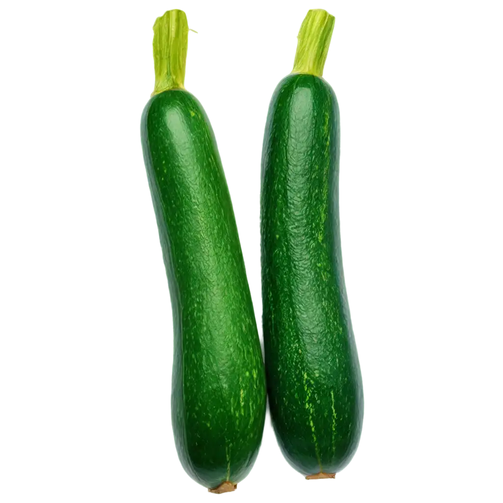 Fresh-Zucchini-Squash-PNG-Image-Vibrant-Green-with-Speckled-Skin-on-White-Background