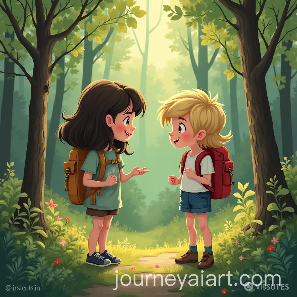 Lily-and-Jake-Exploring-the-Woods-Together