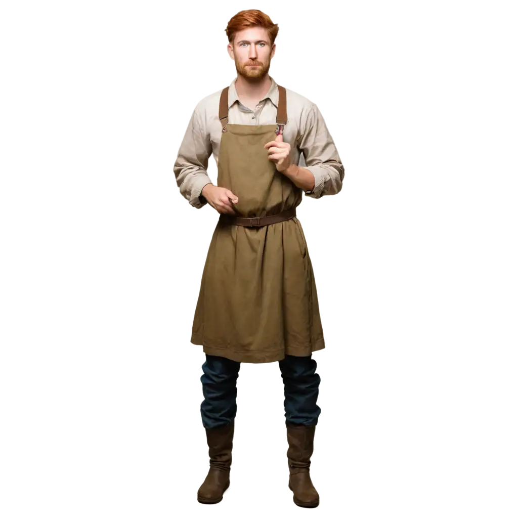 Realistic-Scandinavian-Peasant-PNG-Image-with-Red-Hair-Transparent-Background