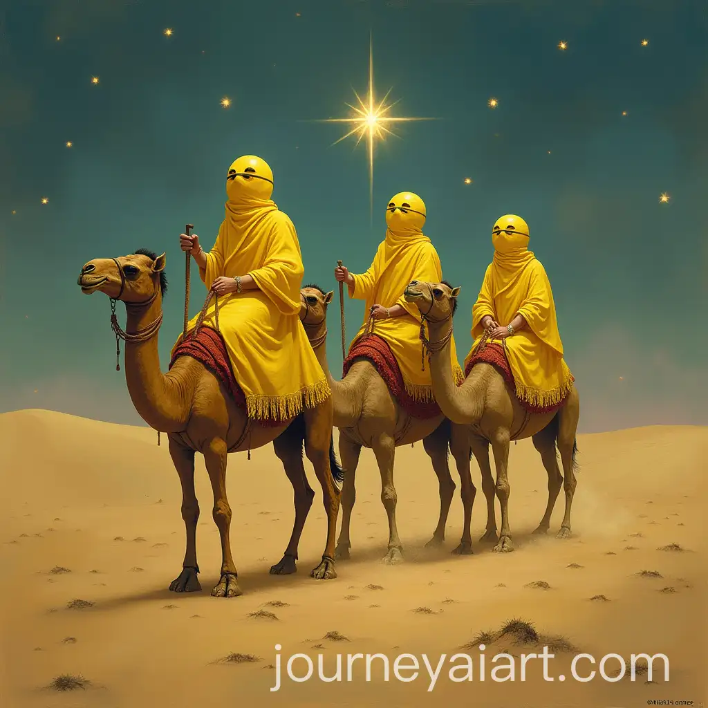 LemonThemed-Three-Wise-Men-Riding-Camels-in-a-Unique-Nativity-Scene