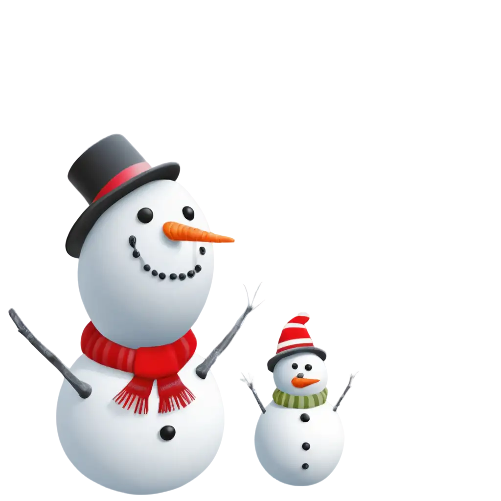 Charming-Snowman-PNG-Create-Your-Winter-Wonderland-Visuals-with-Clarity