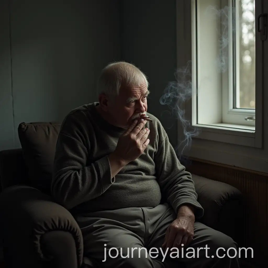 Sad-and-Tired-CatBoomer-Smoking-Cigarette-in-Panel-House