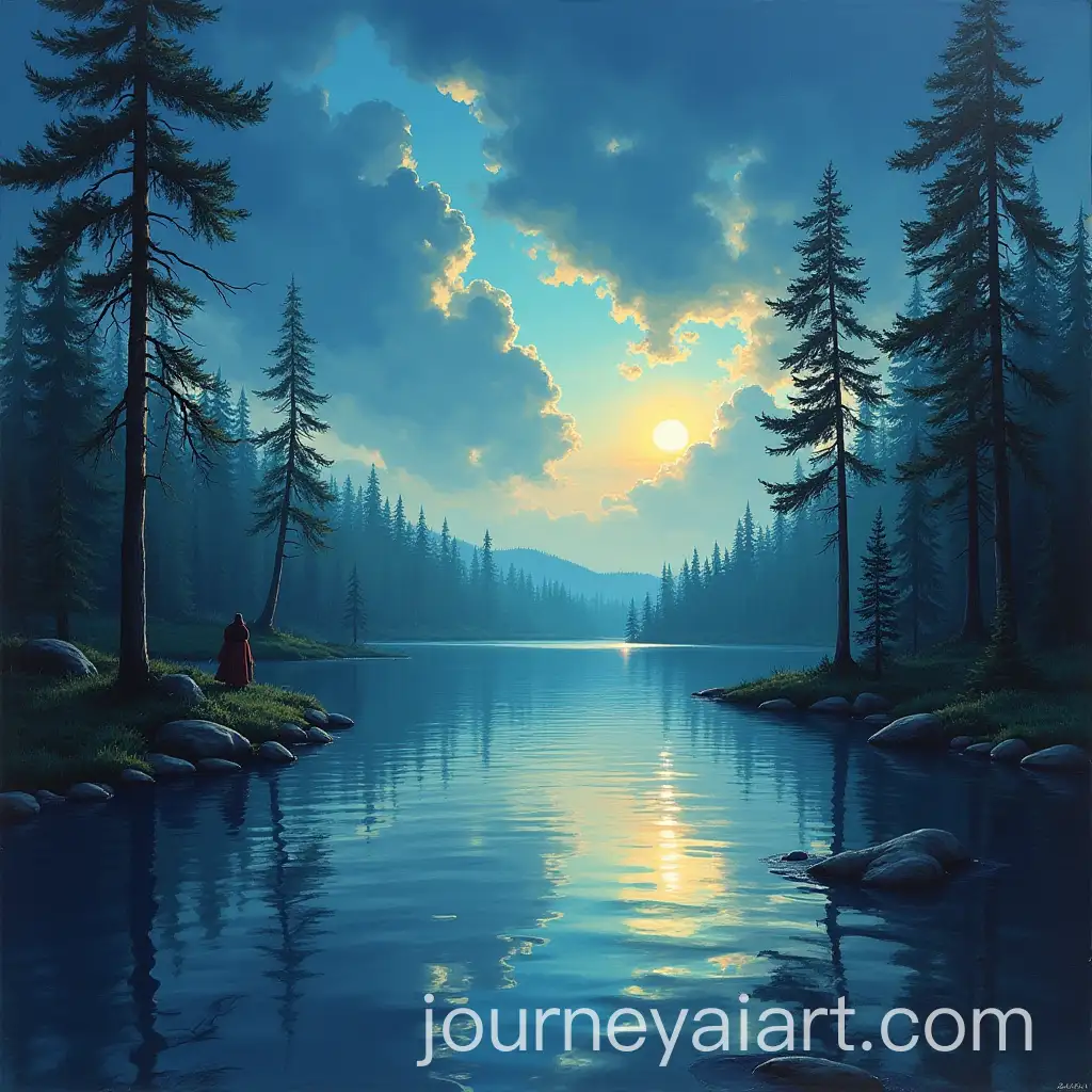 Enchanting-Scene-at-Sweet-Lake-with-Whimsical-Elements
