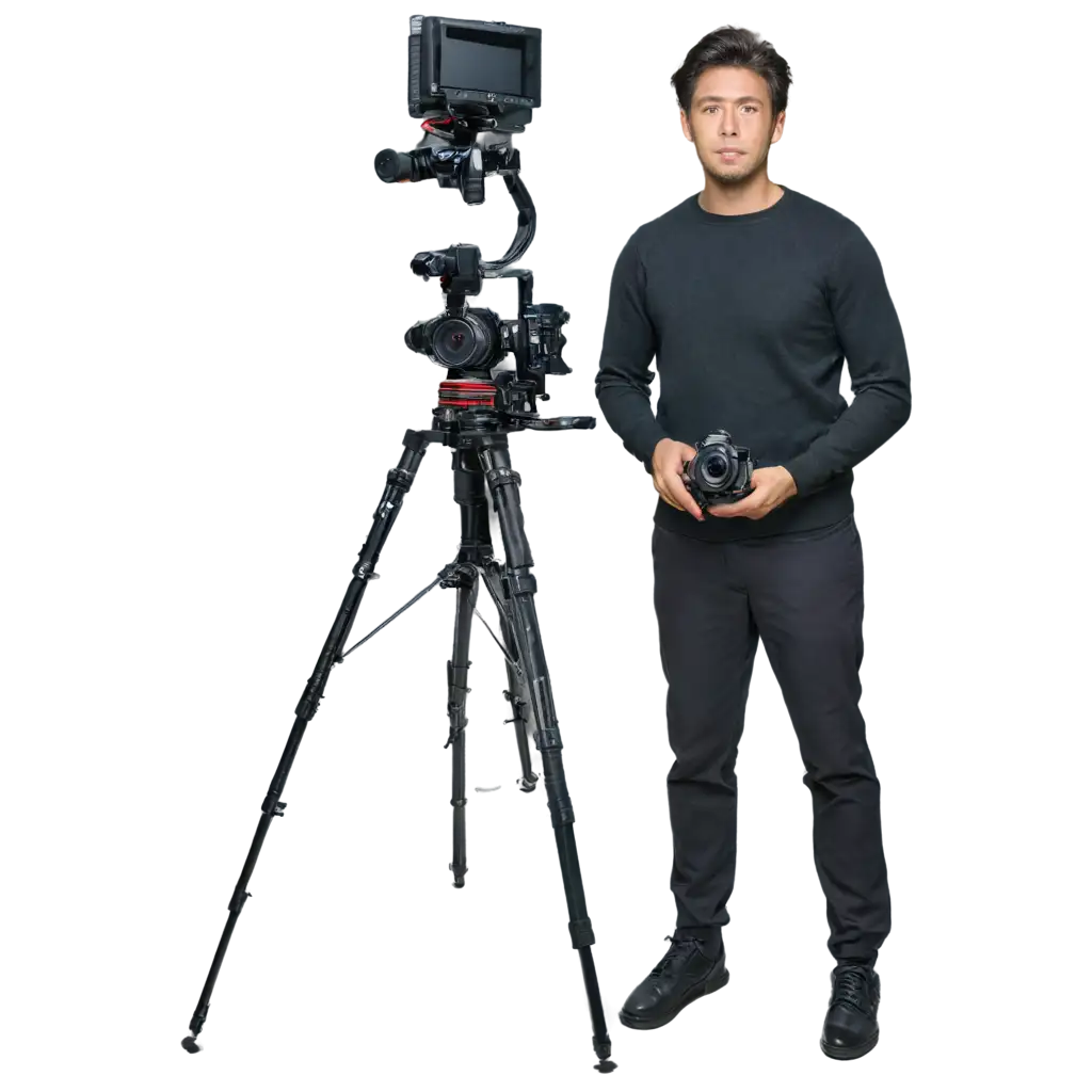 man Sony with dji ronin