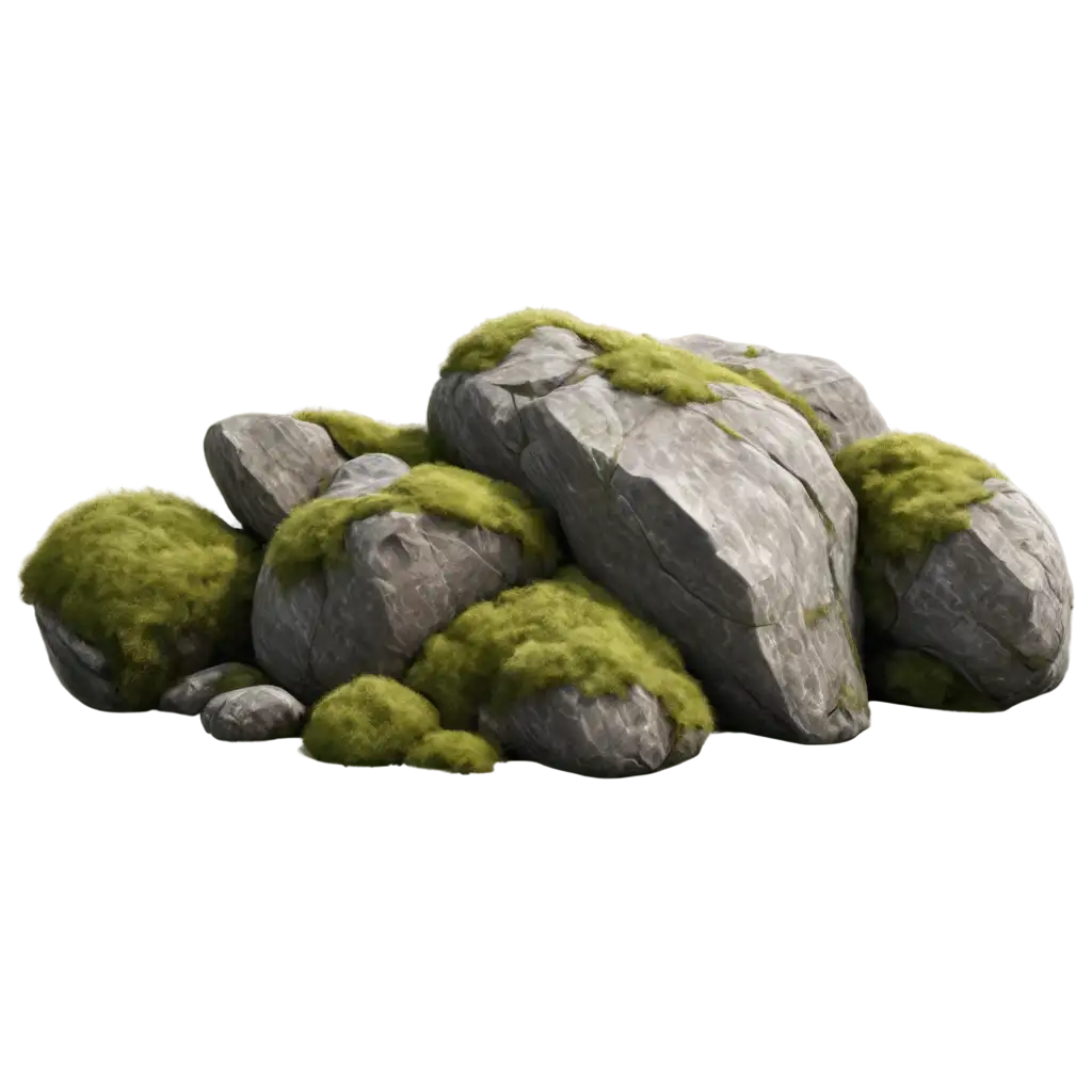 HighResolution-Rocks-with-Moss-PNG-Image-Photorealistic-Octane-Render-for-Stunning-Visuals