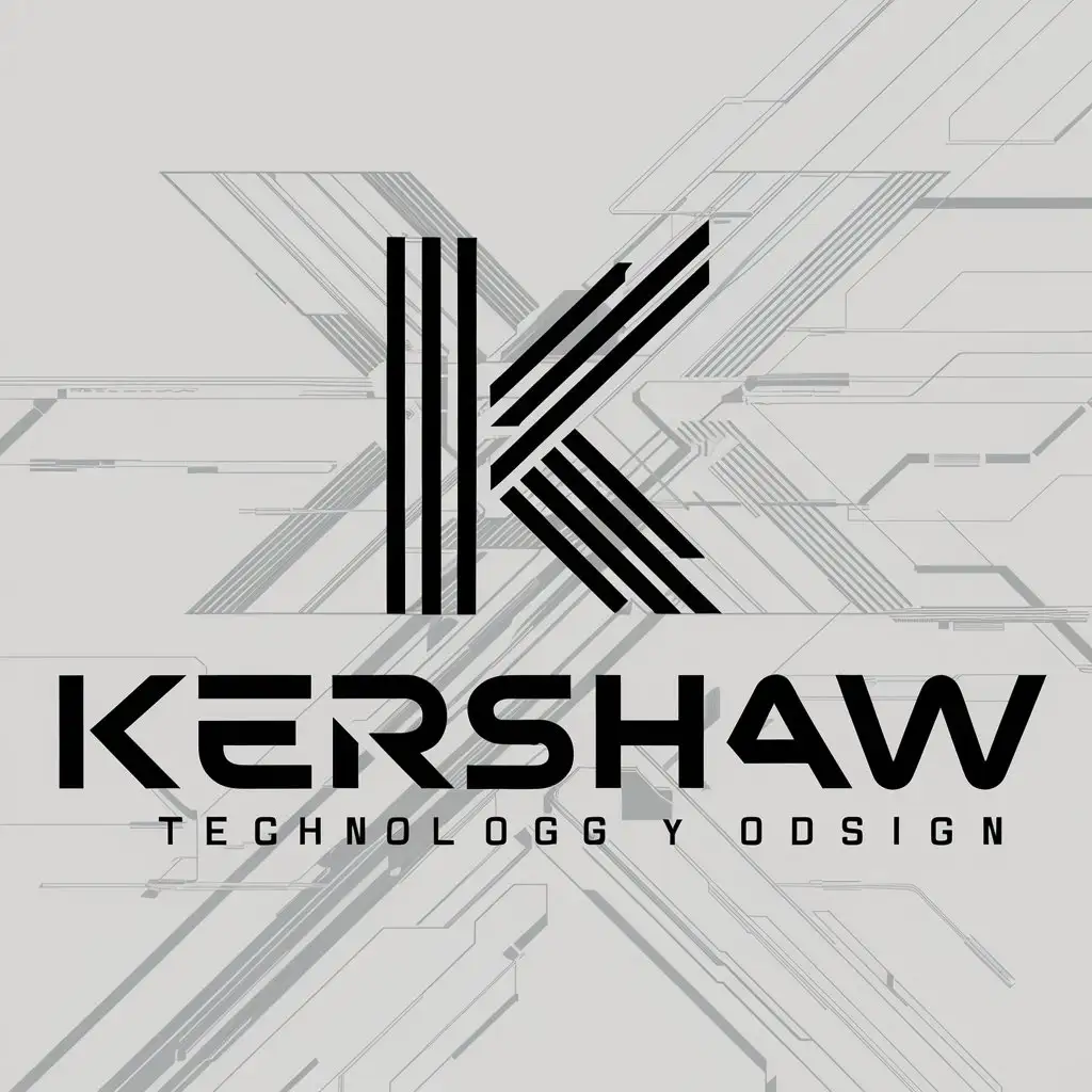 a logo design,with the text "Kershaw", main symbol:Kershaw,complex,be used in Technology industry,clear background