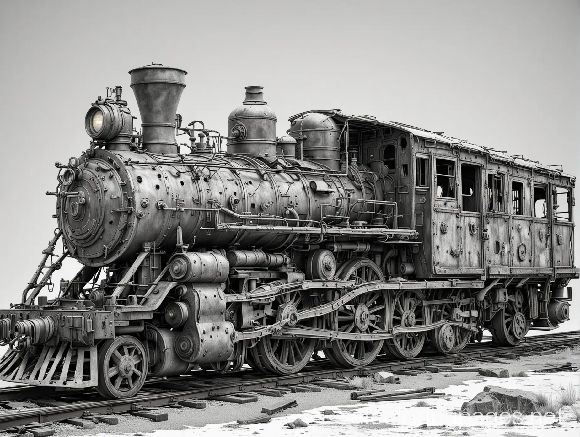 PostApocalyptic-Steampunk-Locomotive-Coloring-Page