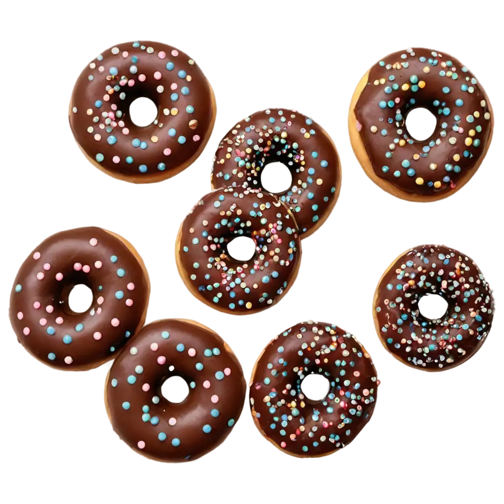 DelPNG-Image-SEO-Strategyicious-Classic-Chocolate-Glazed-Doughnut-PNG-with-Sprinkles-and-Chocolate-Curls