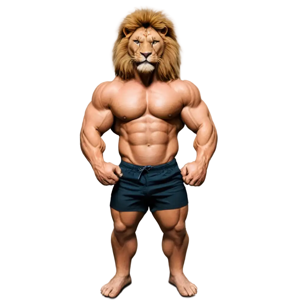 PNG-Lion-Bodybuilder-Image-Powerful-and-Majestic-Digital-Art