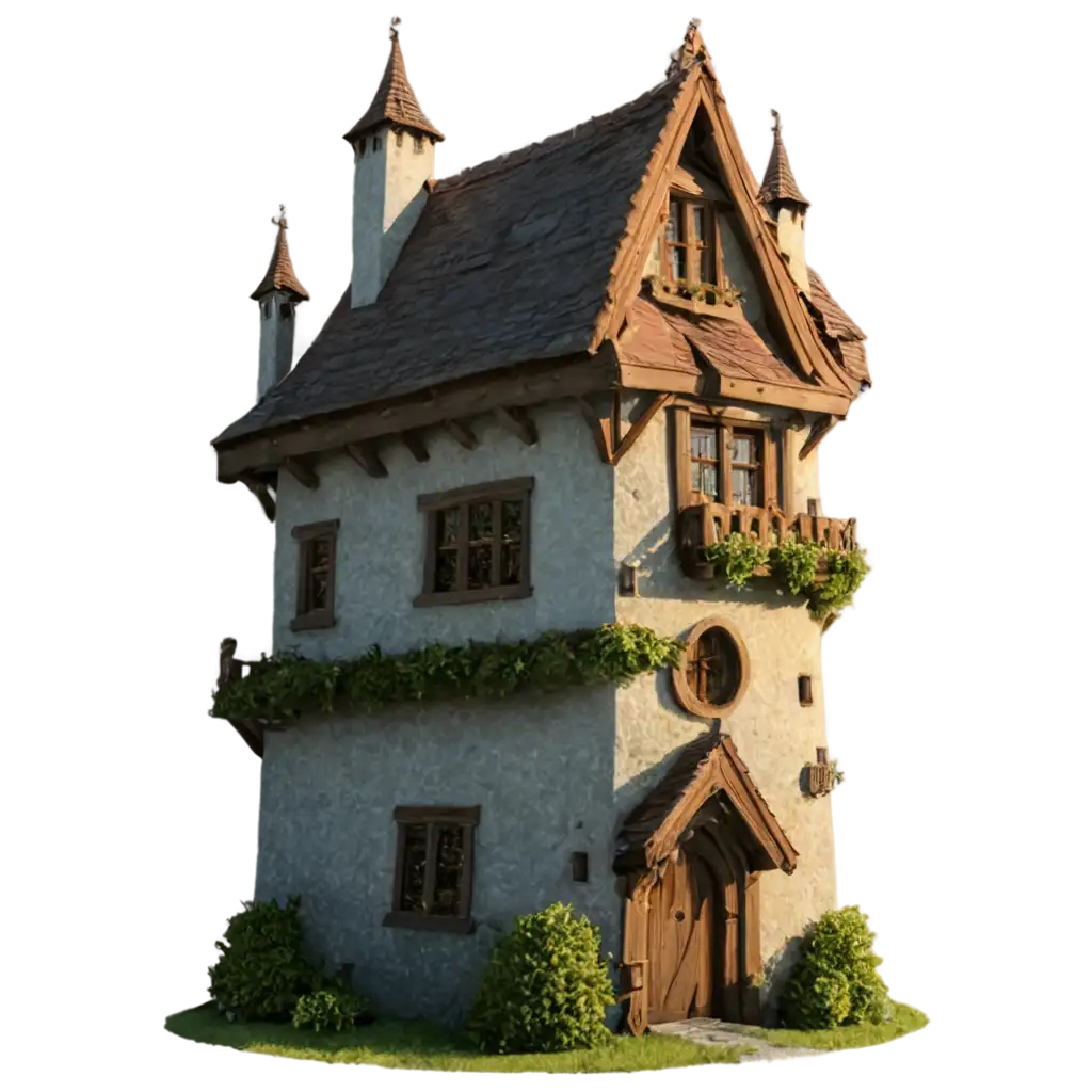 The-Elf-Tower-in-the-Evening-PNG-A-Mystical-Fantasy-Scene-in-High-Quality