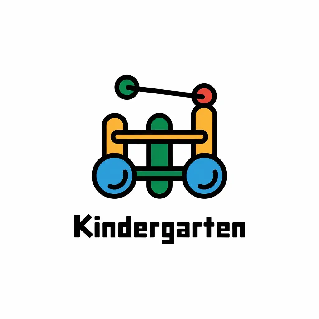 LOGO-Design-For-Kindergarten-Wooden-Theme-with-Clear-Background