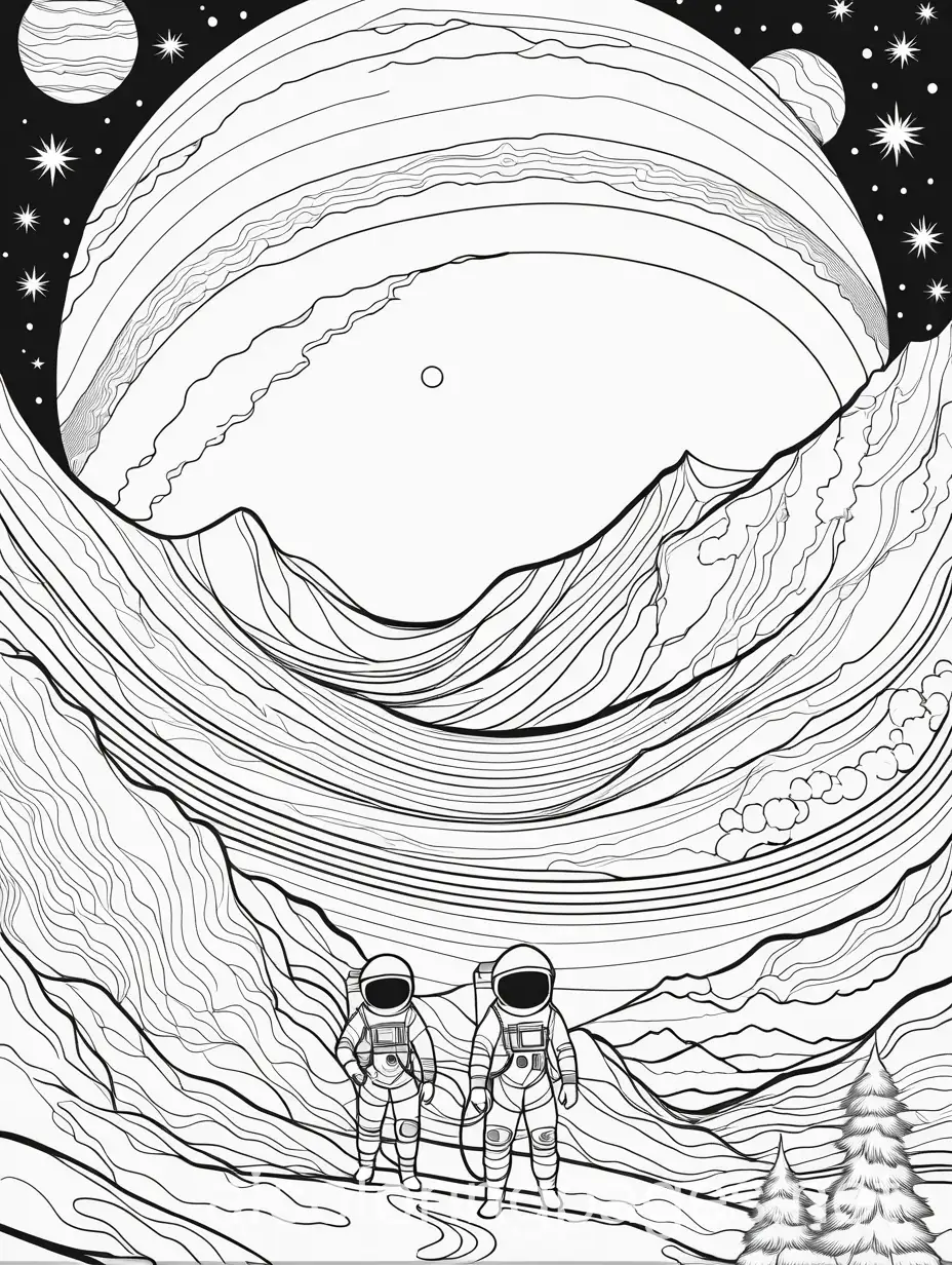 Children-Exploring-Jupiters-Icy-Moon-Astronaut-Kids-Adventure-Coloring-Page