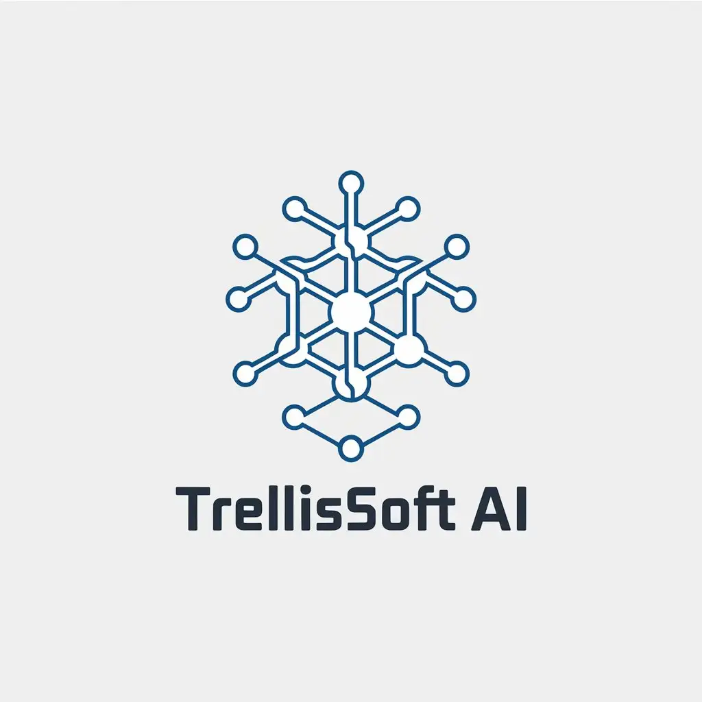 LOGO Design for Trellissoft AI Artificial Intelligence with a Complex Technology Theme