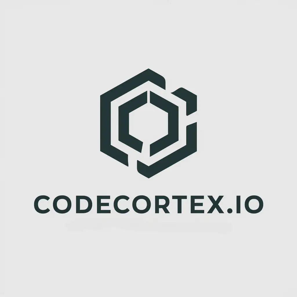 a vector logo design,with the text "codecortex.io", main symbol:a technology and software company from brazil,Moderate,clear background