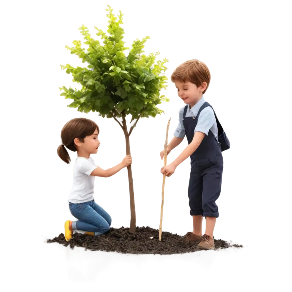 Fun-and-Engaging-Children-Planting-a-Tree-PNG-Image-for-Educational-and-Environmental-Content