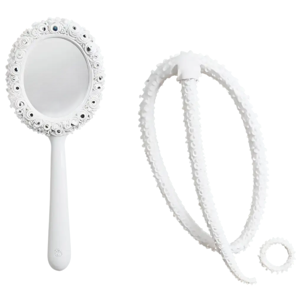 Stunning-PNG-of-a-White-Tentacle-Holding-a-White-Mirror-Perfect-for-Art-and-Design-Projects