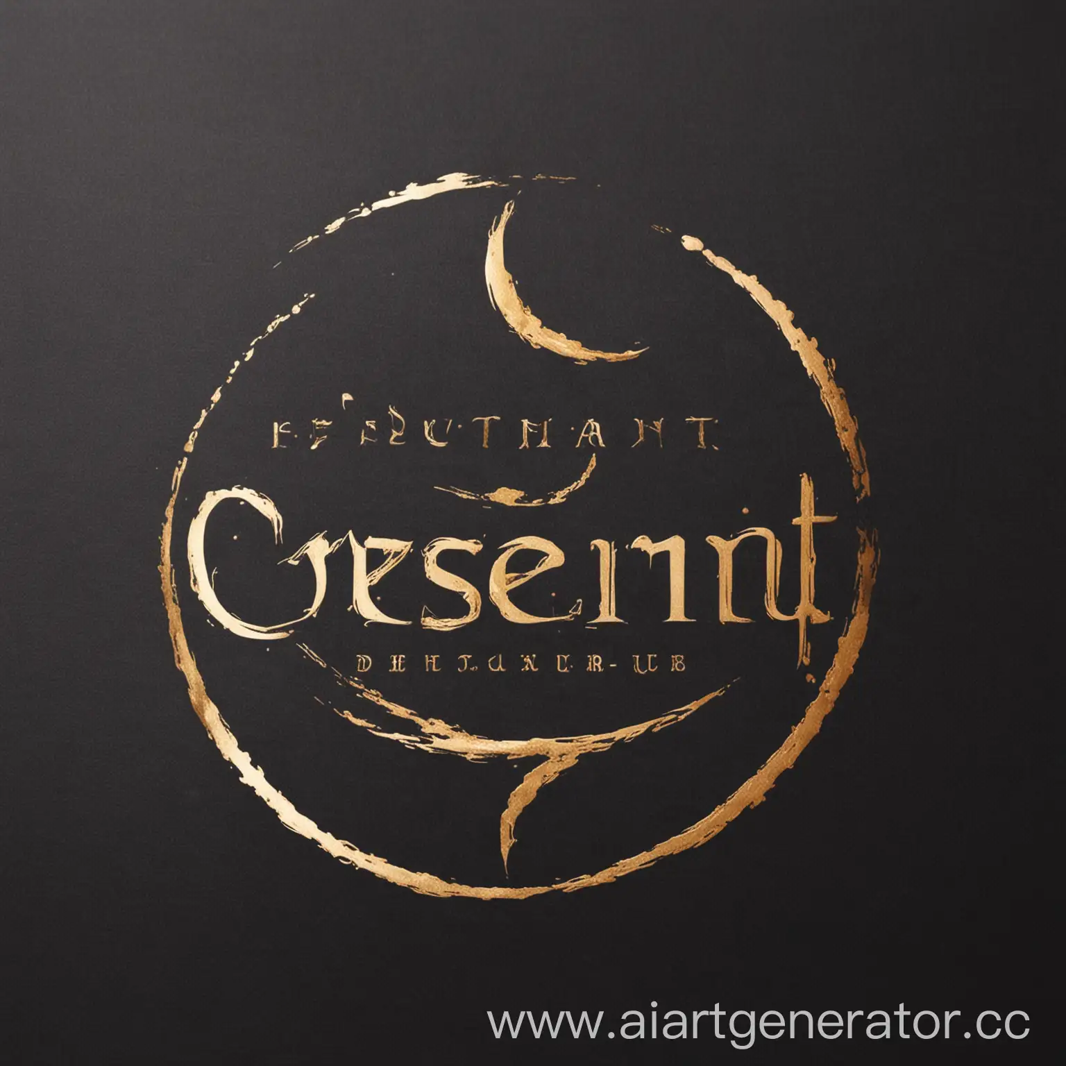 Elegant-Crescent-Restaurant-Logo-Design