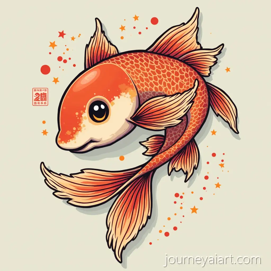 Cute-Koi-Fish-Vector-Illustration-with-VibrantKoi-fish-vector-design-Colors