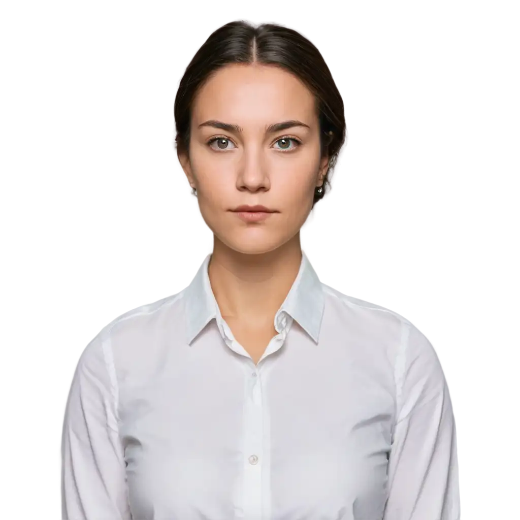 Professional-ID-Photo-PNG-American-Woman-33-Years-Old-Collared-Shirt