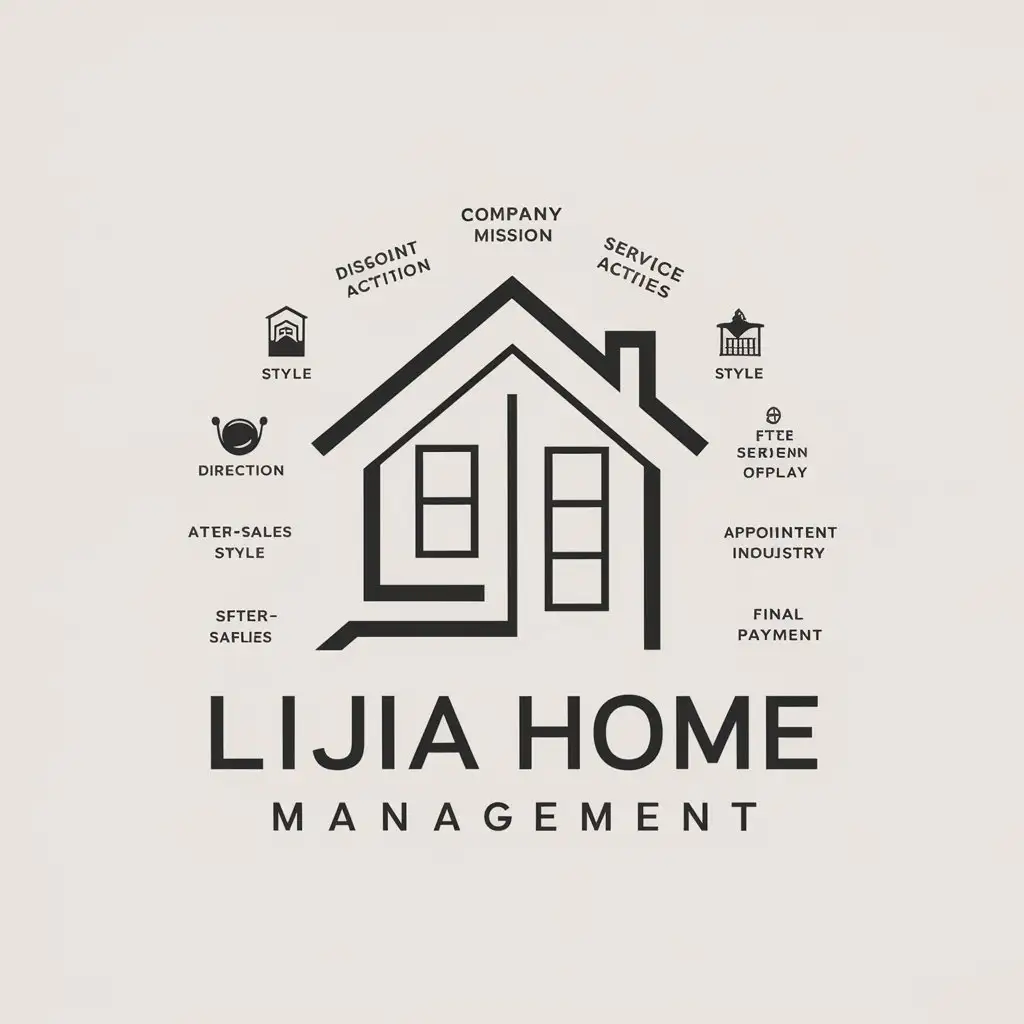 LOGO-Design-For-Lijia-Home-Management-Company-Mission-Service-Direction-and-Discount-Activities