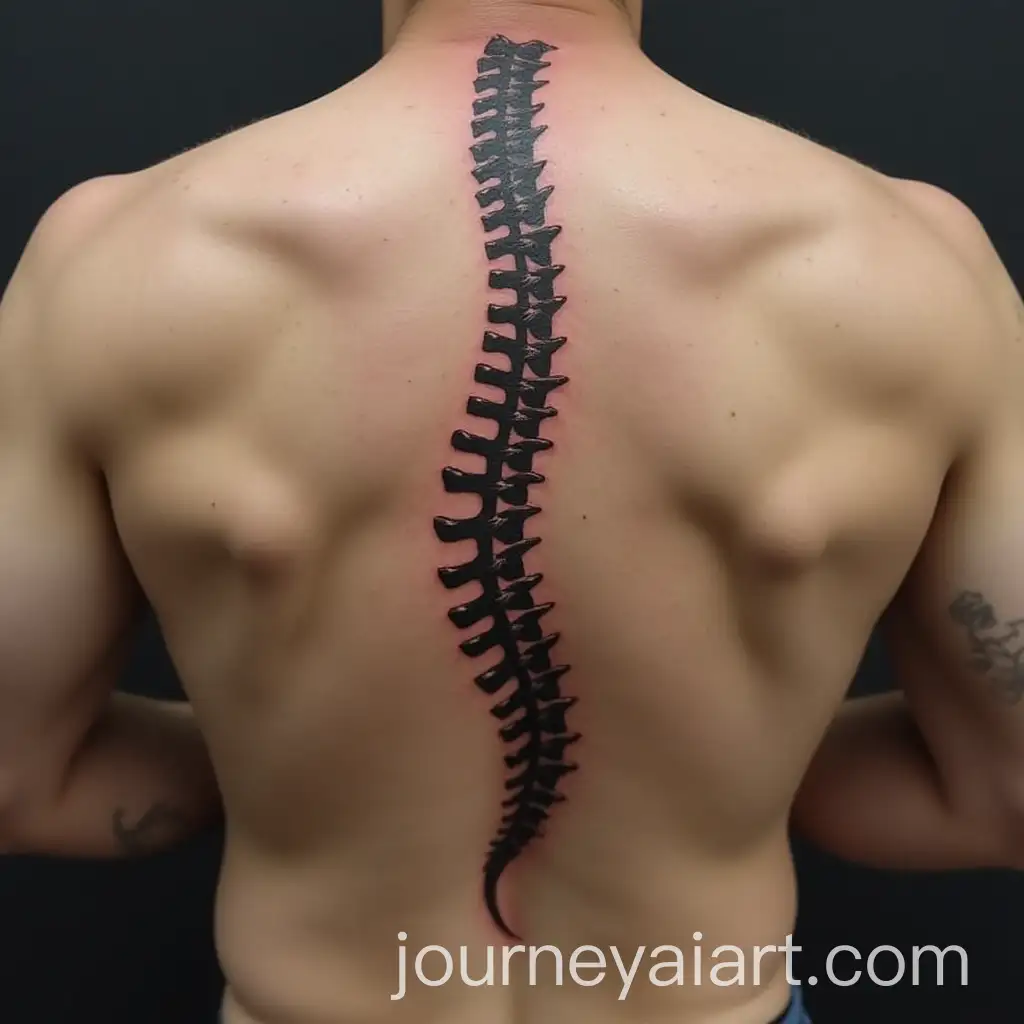 Minimalist-Aborigine-Spine-Tattoo-Design-for-Men