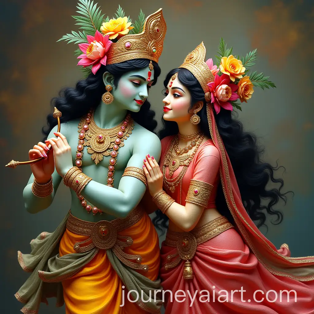 Divine-Radha-Krishna-in-Harmonious-Embrace