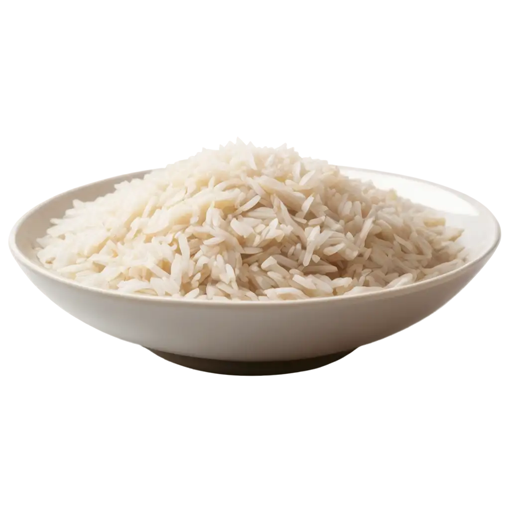 White-Rice-on-a-Plate-PNG-Image-for-HighQuality-Digital-Use