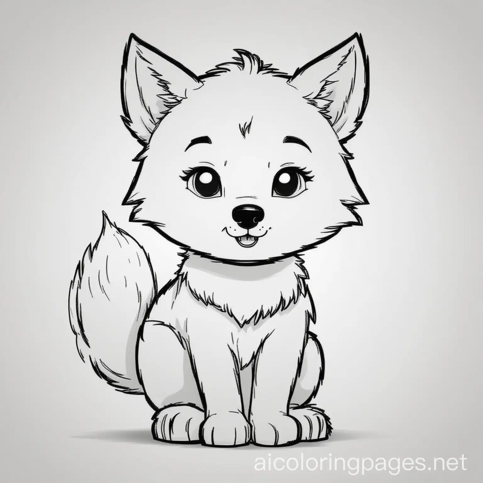 Fun-and-Simple-Cartoon-Wolf-Coloring-Page-for-Kids