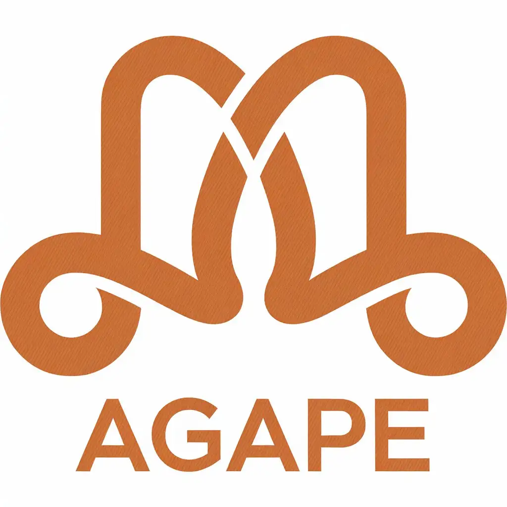 LOGO-Design-For-Agape-Hermes-Orange-with-Geometric-Shapes-for-a-Sophisticated-Retail-Brand