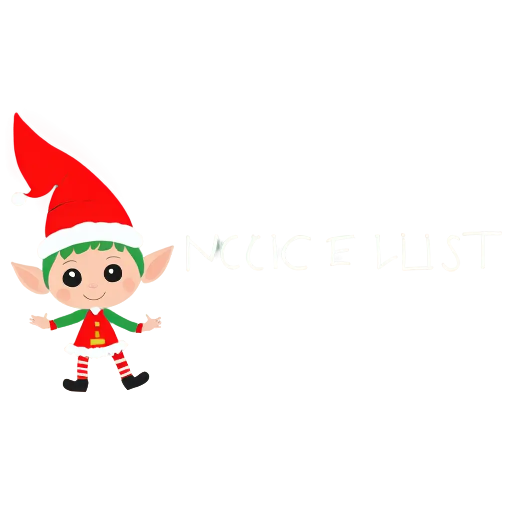 Mischievous-Elf-Peeking-Around-the-Letters-Im-on-the-Nice-List-PNG-Image-for-Holiday-Designs