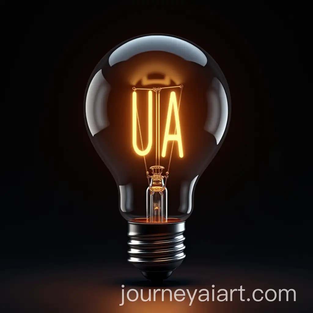 Glowing-Light-Bulb-with-Illuminated-IT-UA-Filament-Symbolizing-Creativity