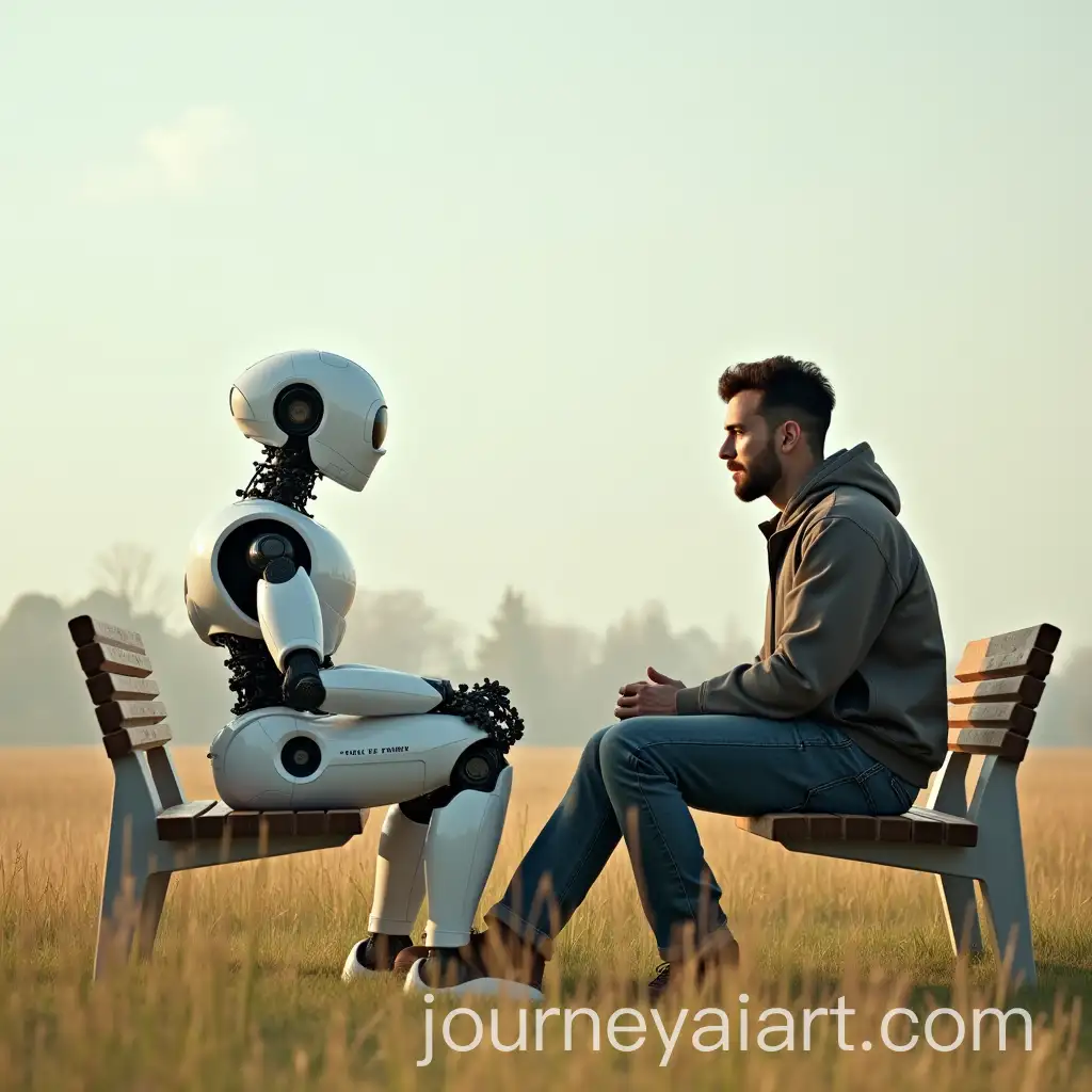 Robot-and-Human-Conversation-on-Bench-in-Open-Field