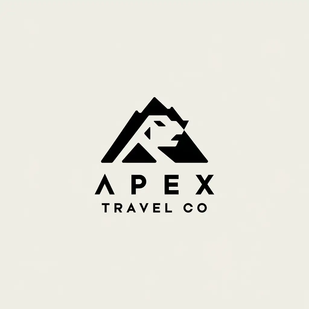 LOGO Design for Apex Travel Co Modern Minimalistic Safari Adventure Theme