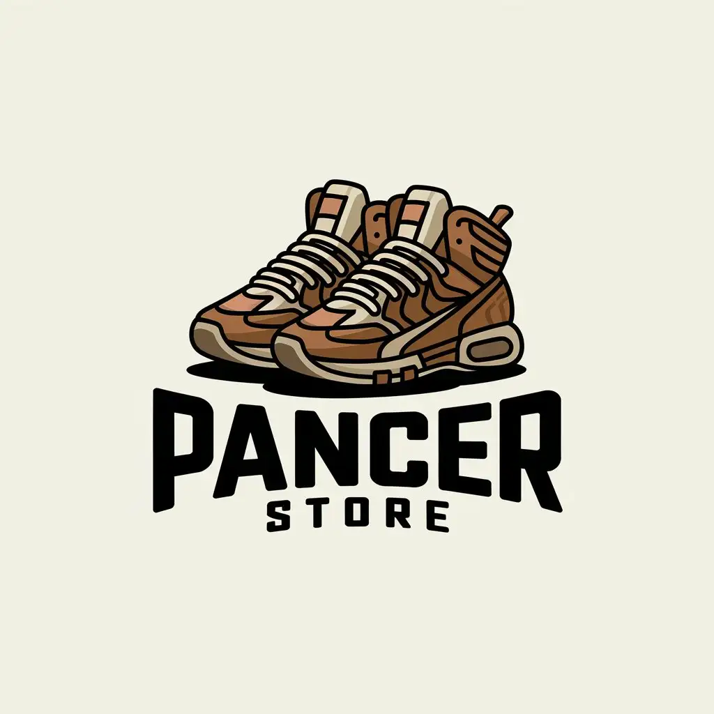 LOGO Design for Pancerstore Sneakers Tank Quality Moderate with Clear Background