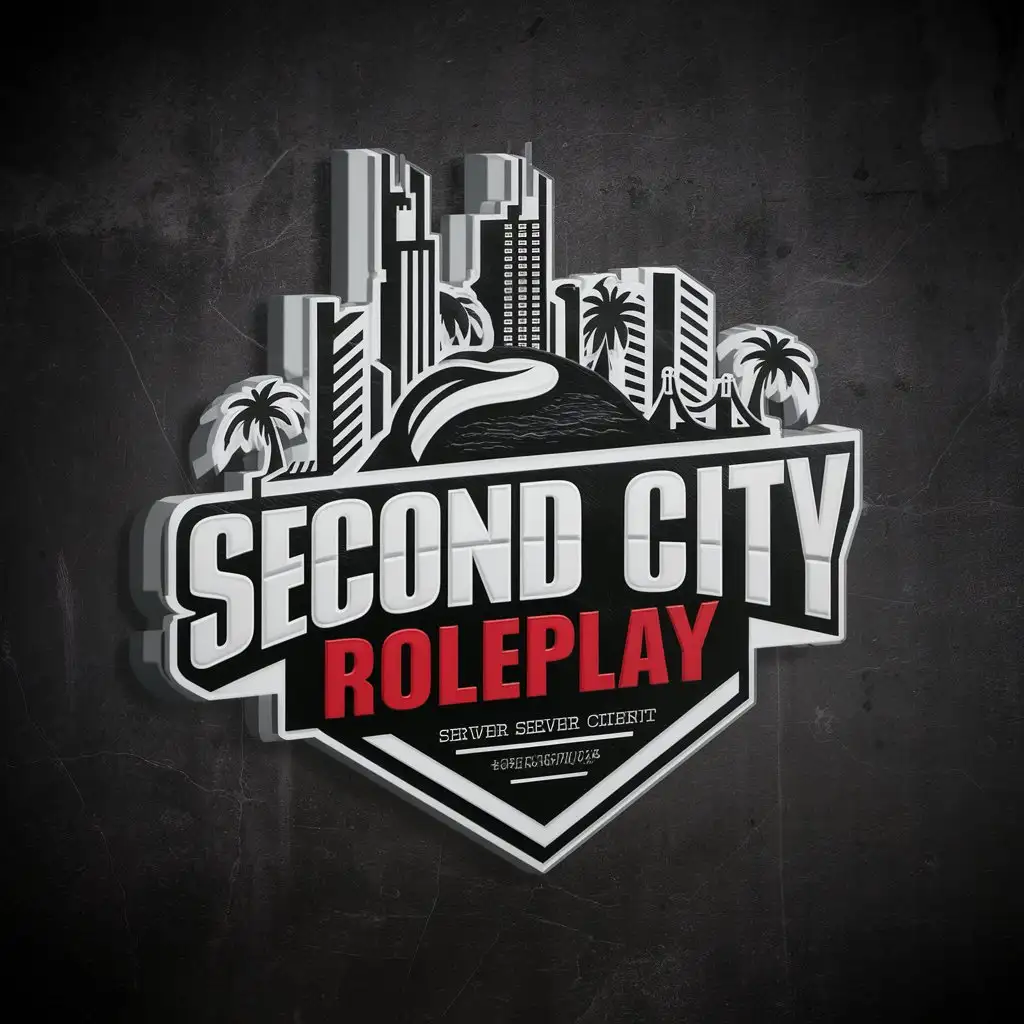 LOGO Design For Second City Roleplay Chicago Themed Logo with Vibrant Graffiti Style