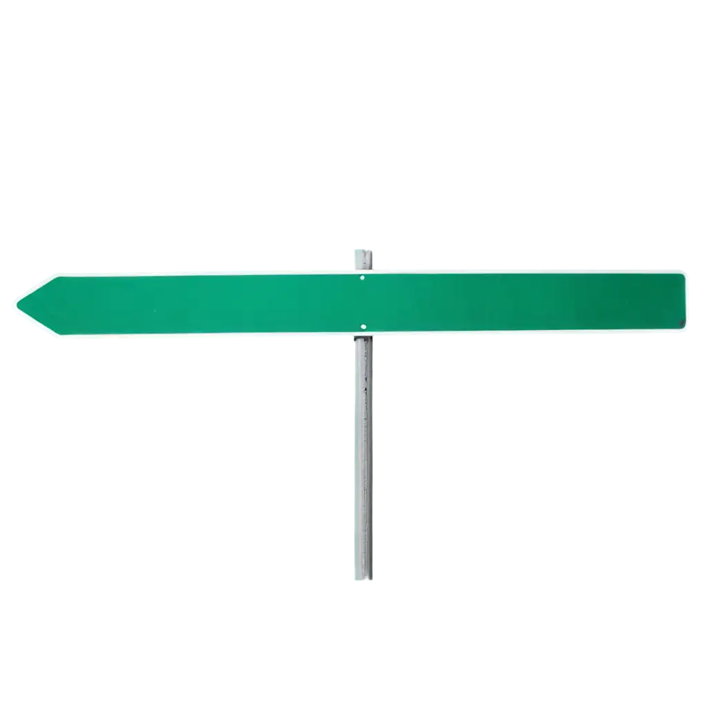 Green road sign with directions