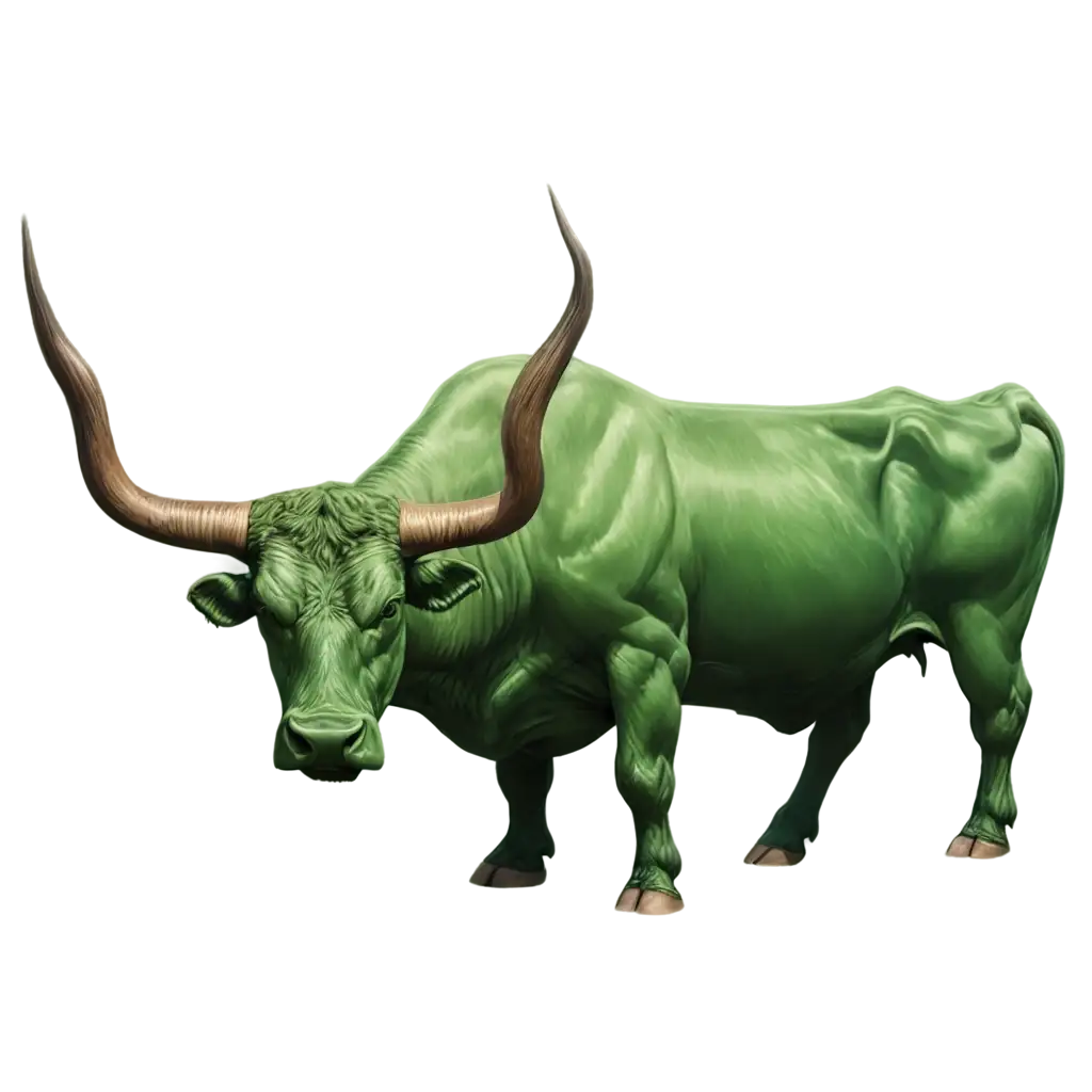 green big bull