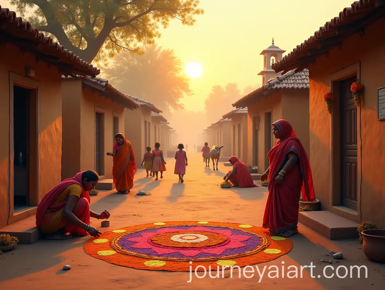 BAI-Image-Prompt-Expansionhai-Dooj-Festival-Morning-in-Subha-Village-India
