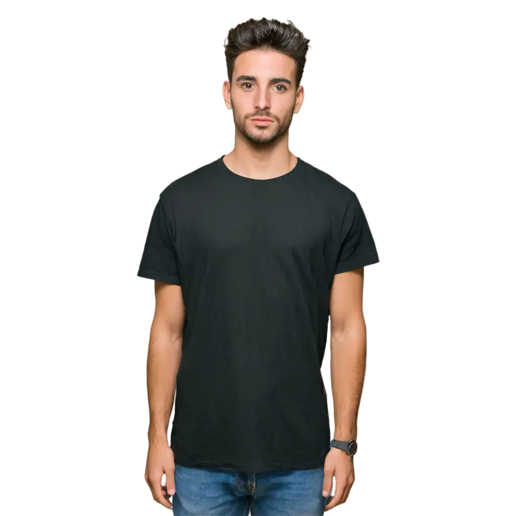 HighQuality-Black-TShirt-PNG-Image-for-Versatile-Design-Applications