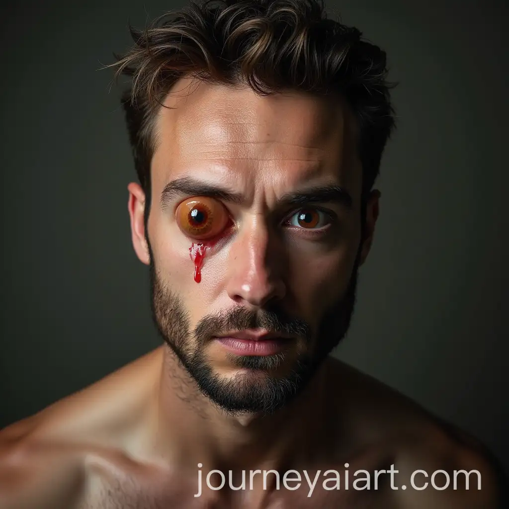 Bizarre-Portrait-of-a-Man-with-Testicles-for-Eyeballs