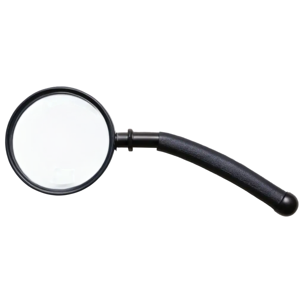 Crystal-Clear-PNG-Image-of-a-Magnifying-Glass-TopDown-Transparency