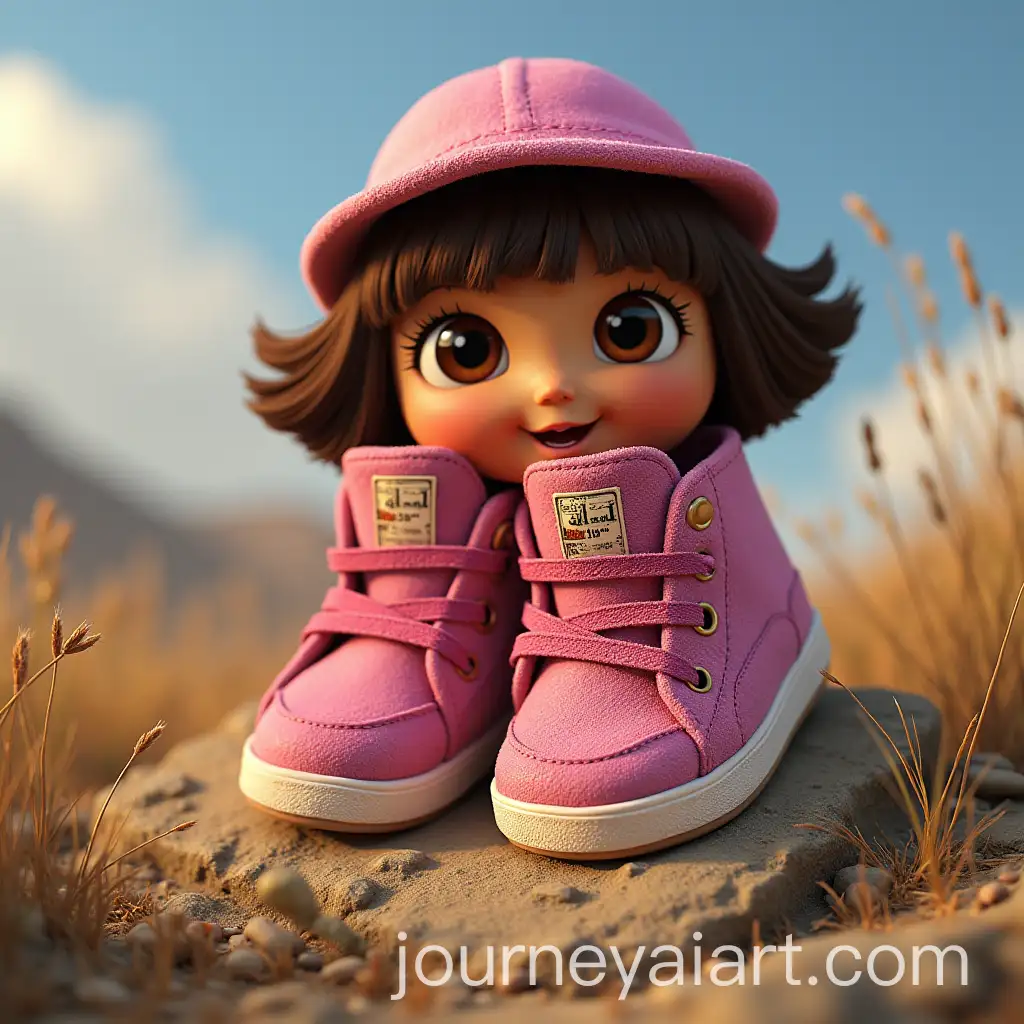 Exploring-Dora-the-Explorer-Shoes-in-a-Dump-Scene